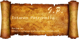 Istenes Petronella névjegykártya